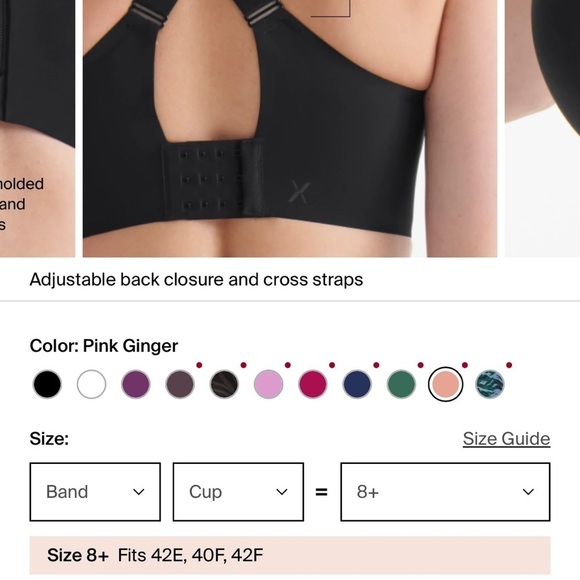 Knix Catalyst Front Zip Sports Bra Size 8+ - Picture 6 of 6